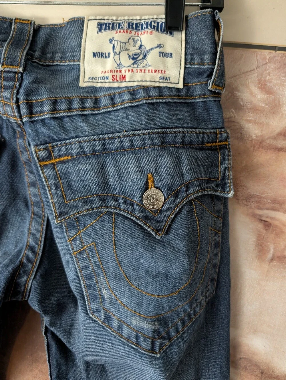 True Religion Slim Men’s Jeans - Medium Blue Size 28